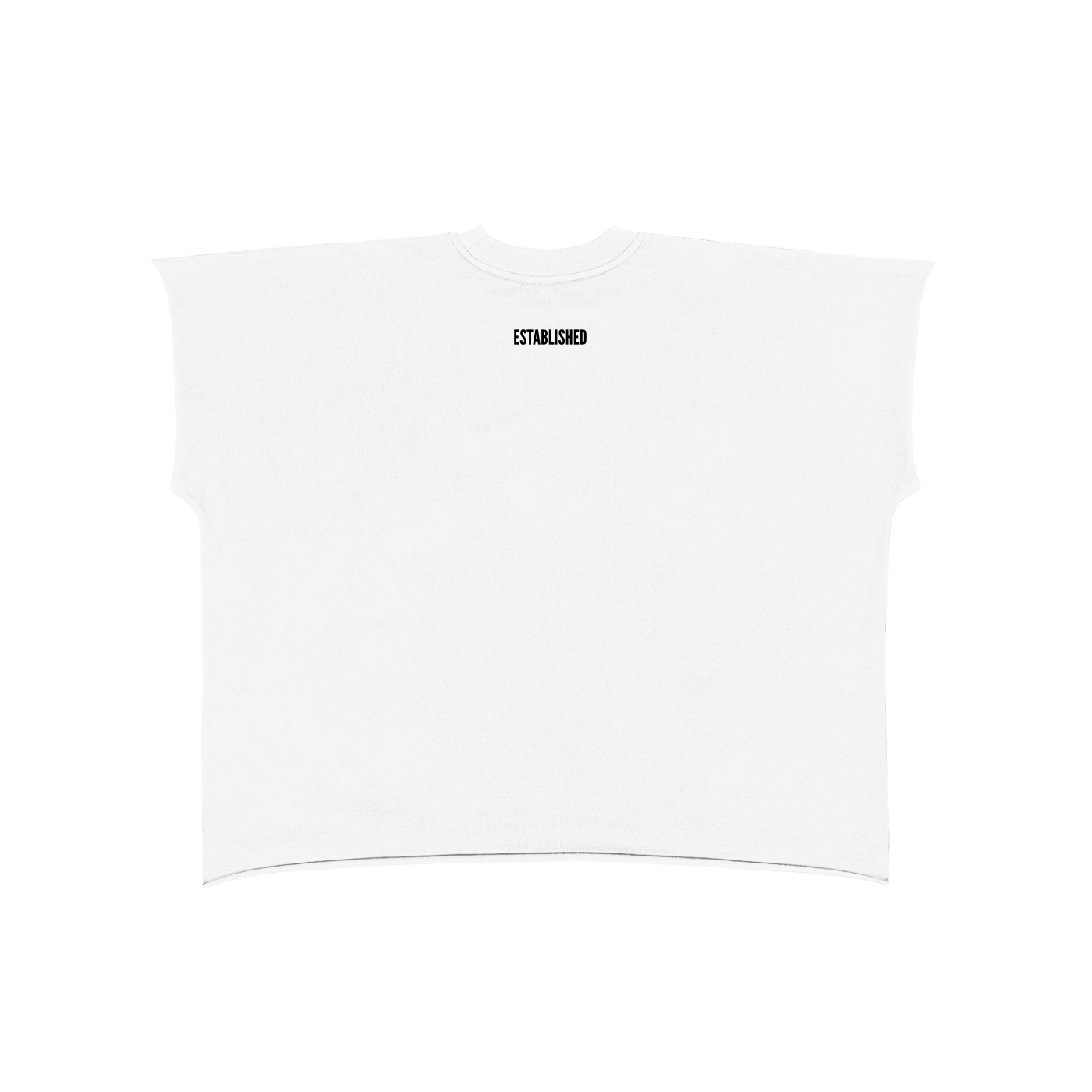 Raw Edge Boxy Non-Shrink T-Shirt