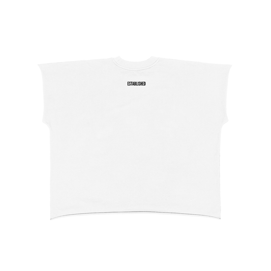 Raw Edge Boxy Non-Shrink T-Shirt