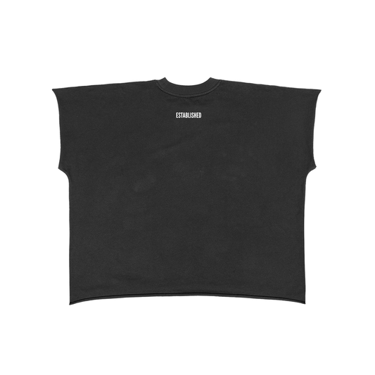 Raw Edge Boxy Non-Shrink T-Shirt